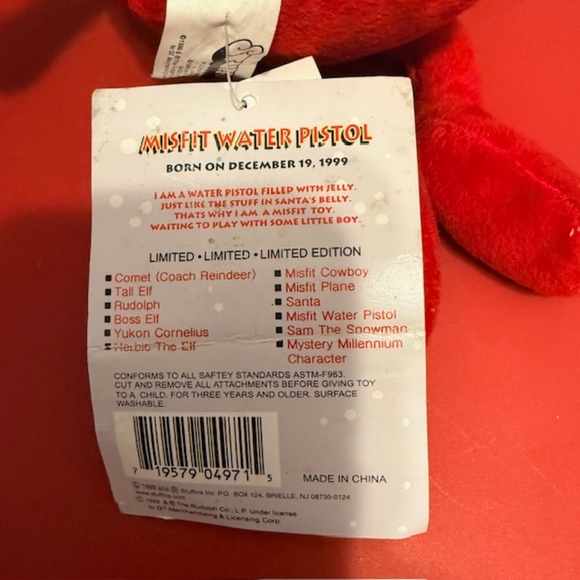 Stuffins misfit toys water gun plush - Picture 3 of 3